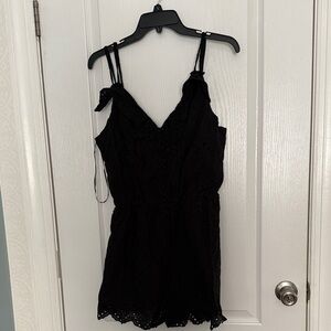 Sugarlips Black Eyelet Dress